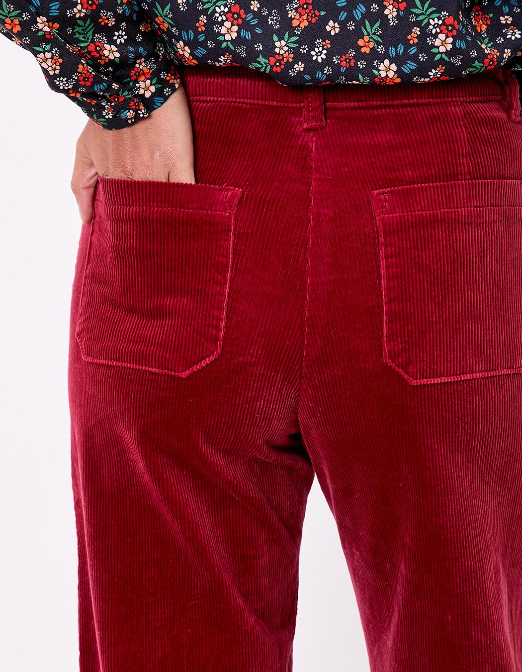 Wide-leg corduroy trousers femme La Fiancée