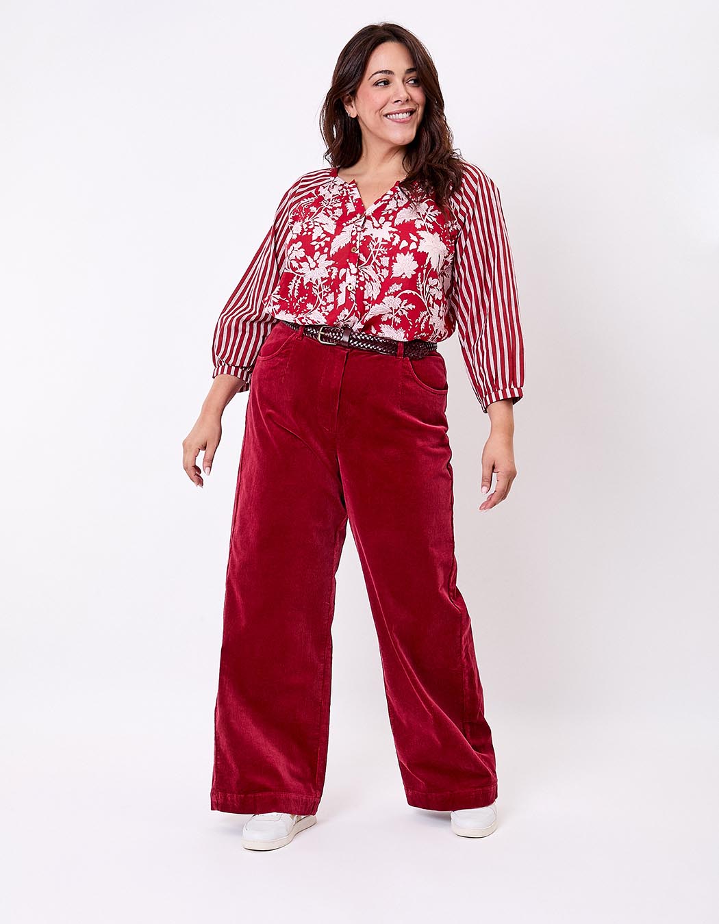 Wide-leg corduroy trousers femme La Fiancée