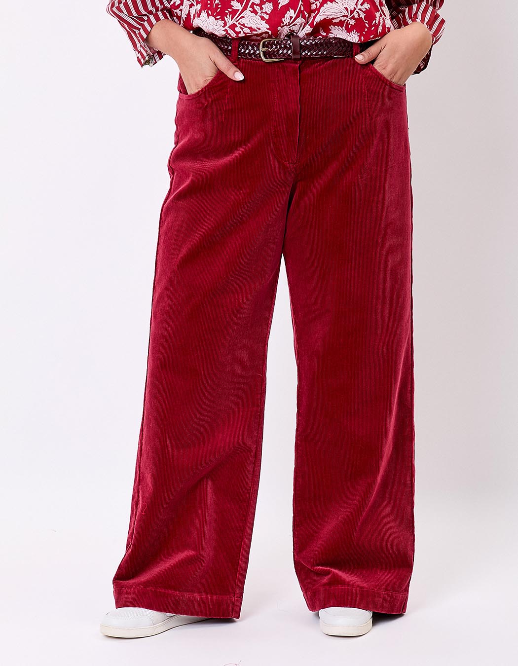 Wide-leg corduroy trousers femme La Fiancée