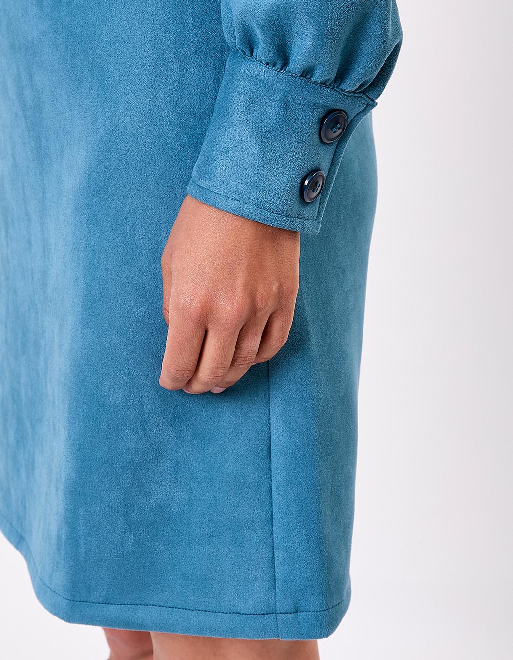 Straight suede-effect dress femme La Fiancée