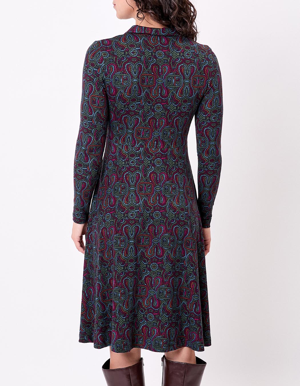 Jersey knit shirt dress femme La Fiancée