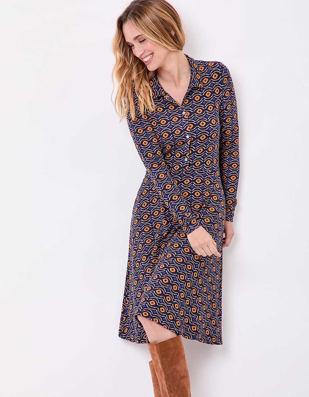Jersey knit shirt dress femme La Fiancée