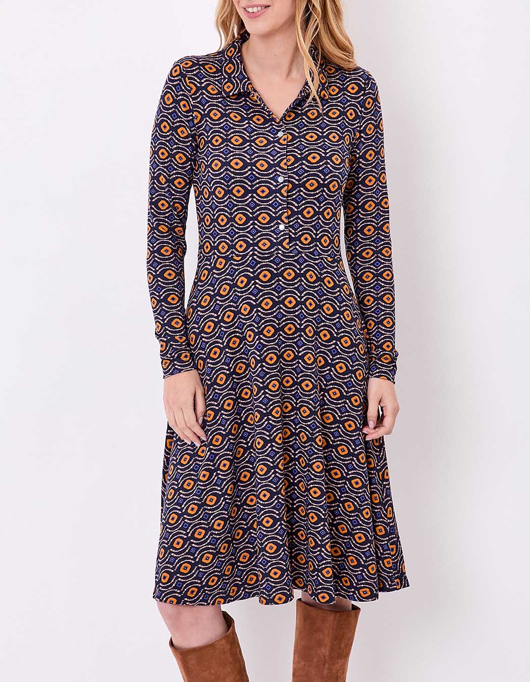 Jersey knit shirt dress femme La Fiancée