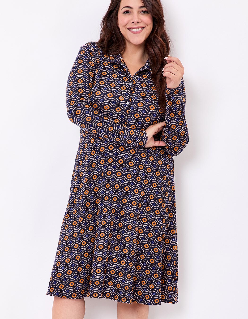 Jersey knit shirt dress femme La Fiancée