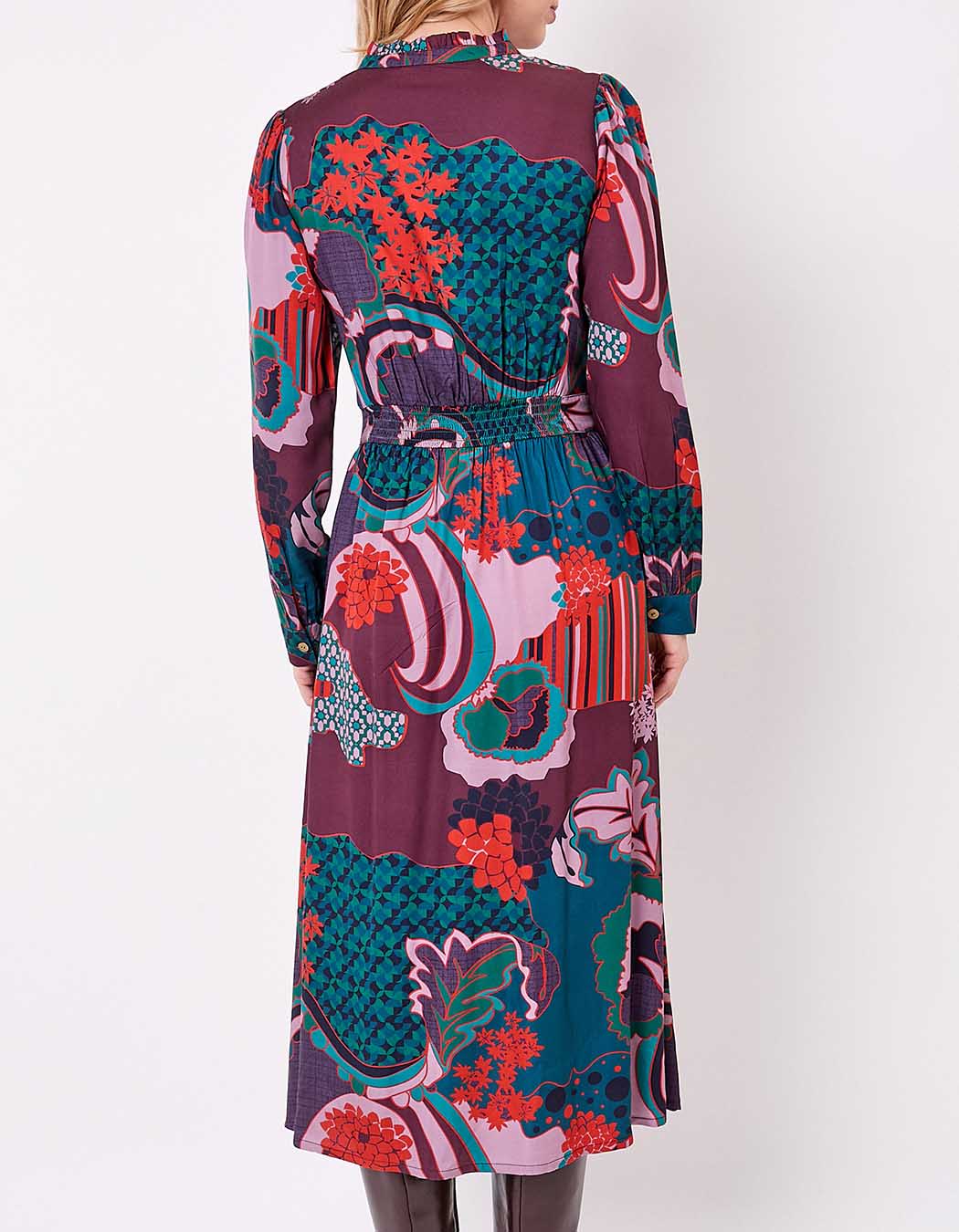 Flowy flared midi dress femme La Fianc&eacute;e