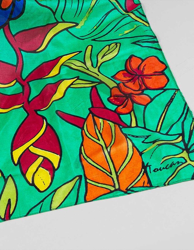 Printed silk scarf femme La Fianc&eacute;e