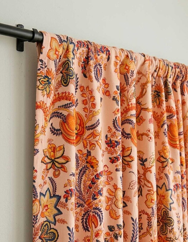 Printed velvet curtain 100 x 250 cm femme La Fianc&eacute;e
