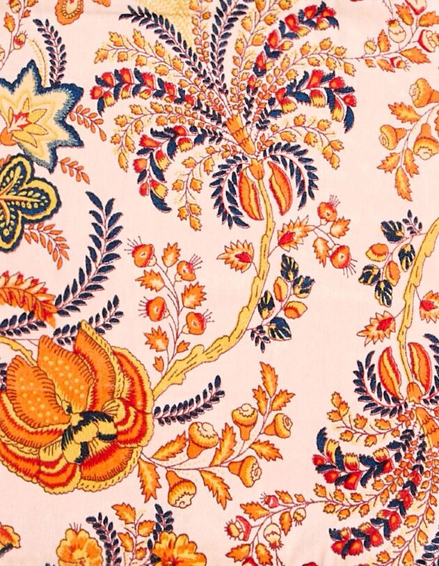 Printed velvet curtain 100 x 250 cm femme La Fianc&eacute;e