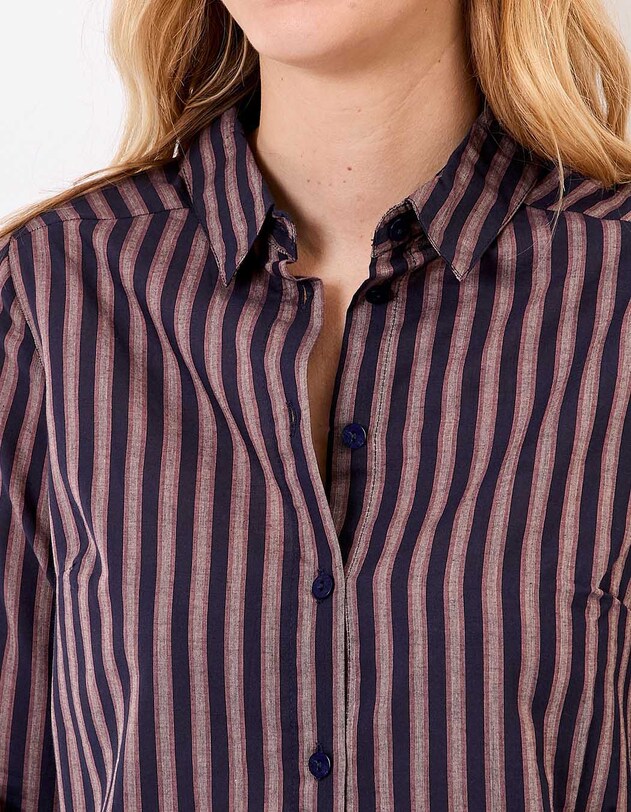 Organic cotton voile straight shirt femme La Fianc&eacute;e