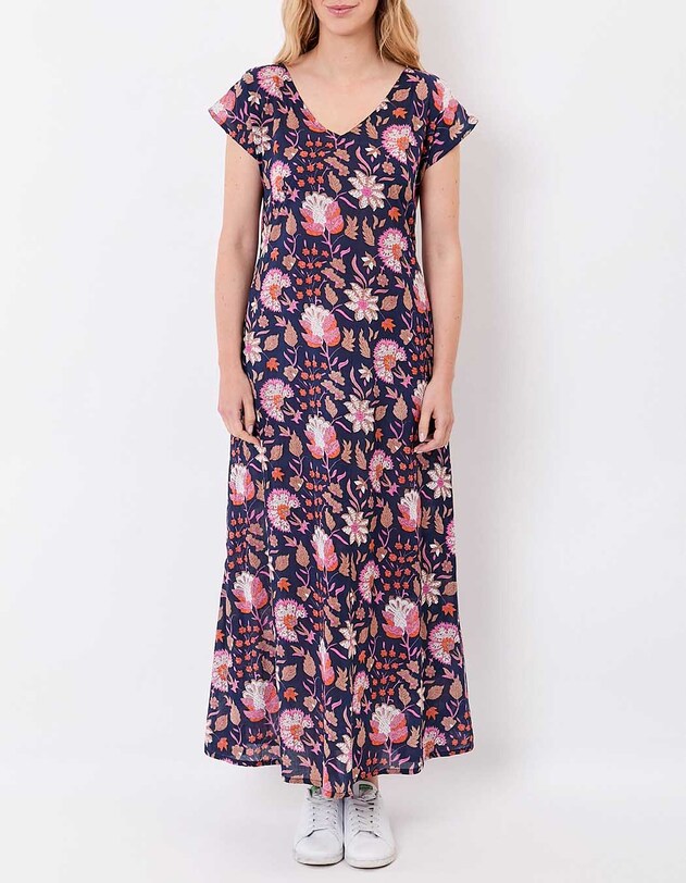 Long organic cotton voile dress femme La Fianc&eacute;e