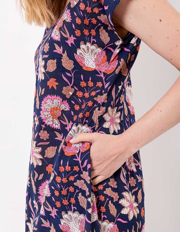 Long organic cotton voile dress femme La Fianc&eacute;e