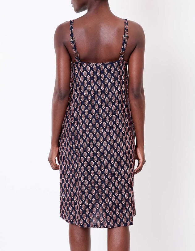 Sleeveless flowing dress with belt femme La Fianc&eacute;e