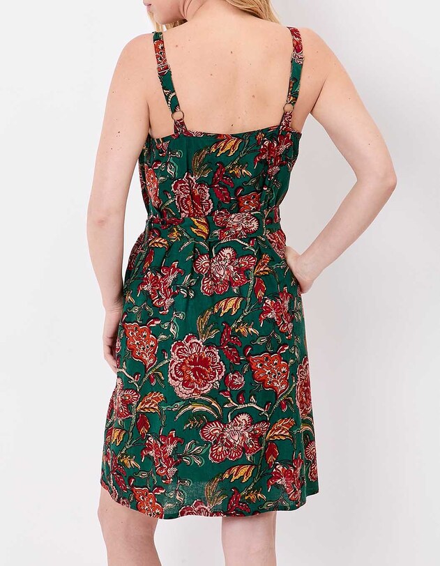Sleeveless flowing dress with belt femme La Fianc&eacute;e