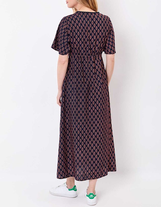 Long flowing viscose linen dress femme La Fianc&eacute;e