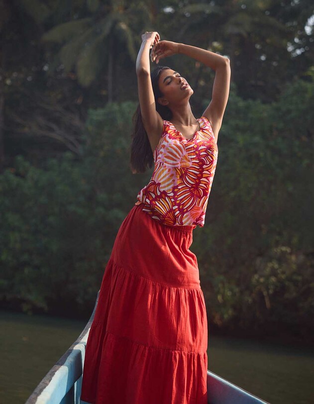 Flowing camisole with adjustable straps femme La Fianc&eacute;e