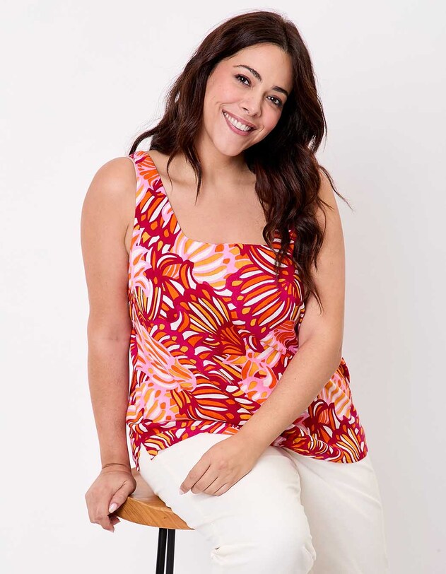 Flowing camisole with adjustable straps femme La Fianc&eacute;e