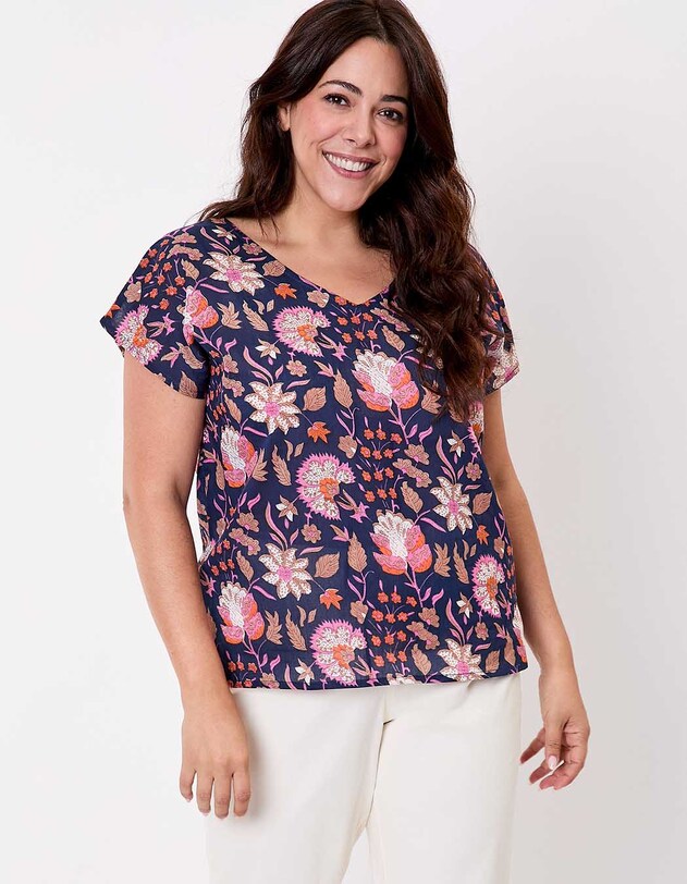 Organic cotton voile top femme La Fianc&eacute;e
