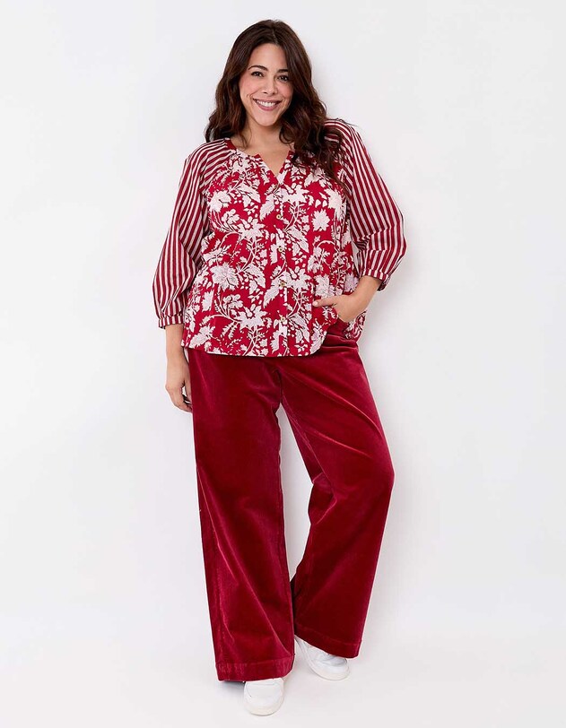 Loose organic cotton voile blouse femme La Fianc&eacute;e