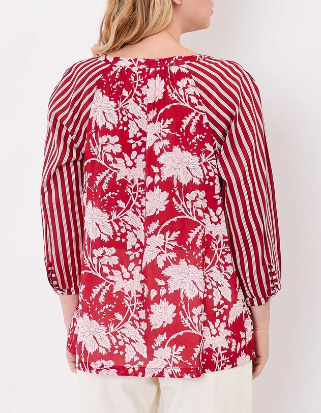 Loose organic cotton voile blouse femme La Fianc&eacute;e