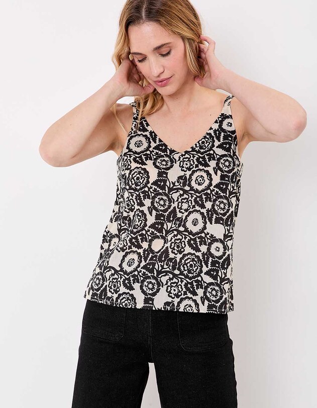 Organic cotton voile tank top femme La Fianc&eacute;e
