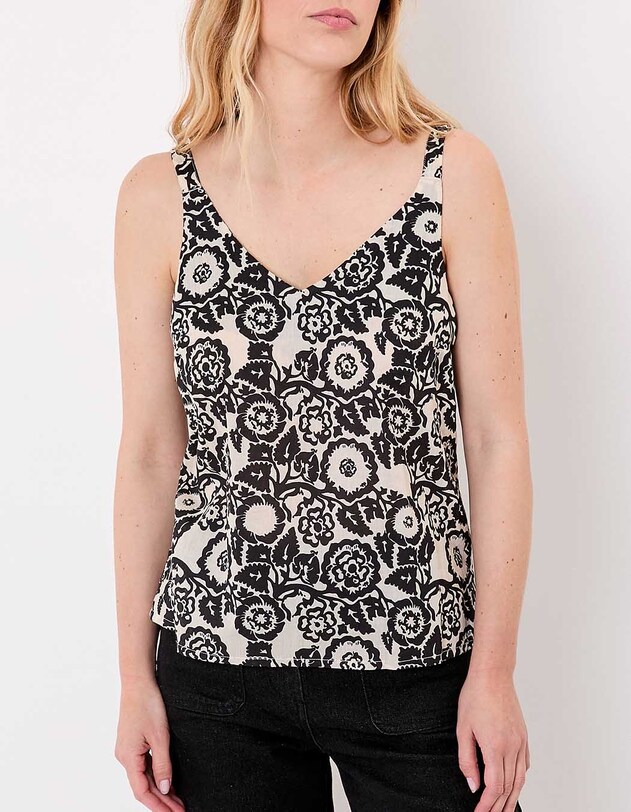 Organic cotton voile tank top femme La Fianc&eacute;e