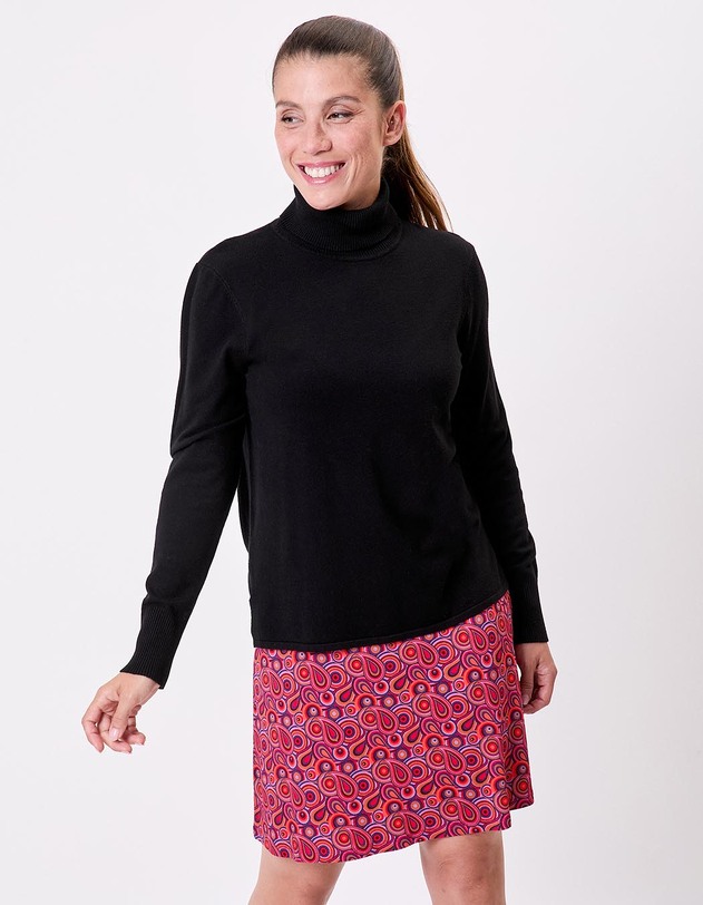 Turtleneck knit sweater femme La Fianc&eacute;e