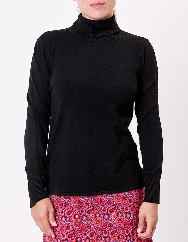 Turtleneck knit sweater femme La Fianc&eacute;e