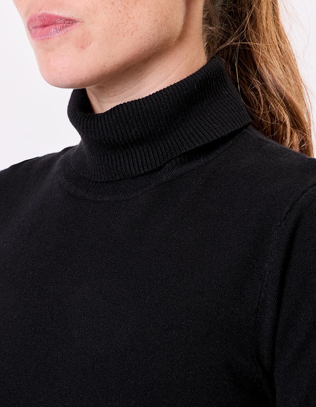 Turtleneck knit sweater femme La Fianc&eacute;e