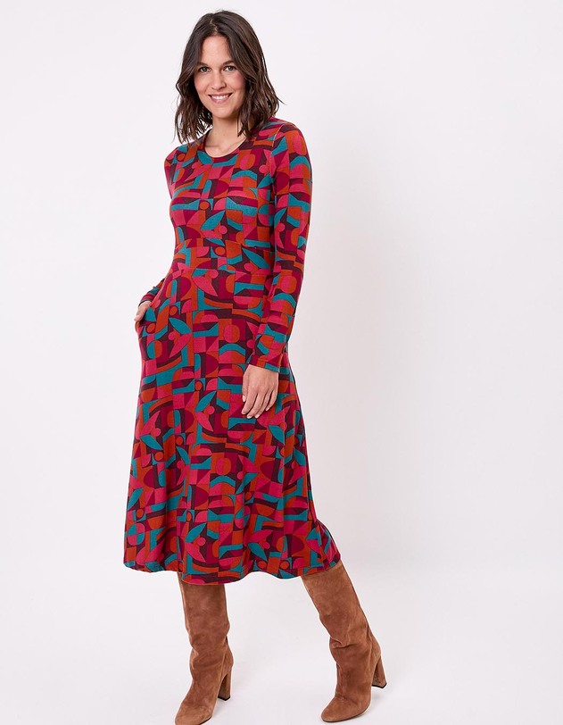 Jersey knit midi dress femme La Fianc&eacute;e