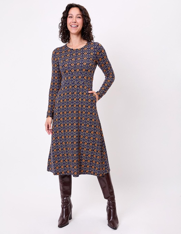 Jersey knit midi dress femme La Fianc&eacute;e