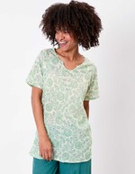 Short-sleeve organic cotton tunic femme La Fianc&eacute;e