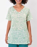 Short-sleeve organic cotton tunic femme La Fianc&eacute;e