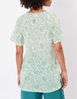 Short-sleeve organic cotton tunic femme La Fianc&eacute;e