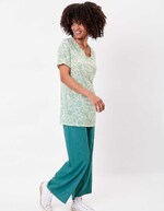 Short-sleeve organic cotton tunic femme La Fianc&eacute;e