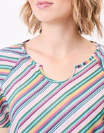 Short-sleeve organic cotton tunic femme La Fiancée