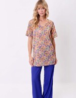 Short-sleeve organic cotton tunic femme La Fiancée