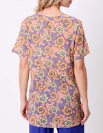 Short-sleeve organic cotton tunic femme La Fiancée