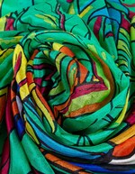 Printed silk scarf femme La Fiancée