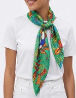 Printed silk scarf femme La Fiancée