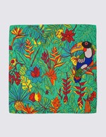 Printed silk scarf femme La Fiancée