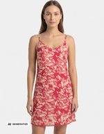 Organic cotton voile spaghetti strap dress femme La Fiancée