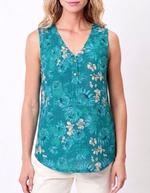 Organic cotton tank top with wide straps femme La Fiancée