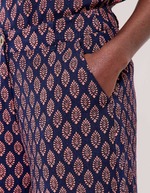 7/8 wide-leg viscose linen trousers femme La Fiancée