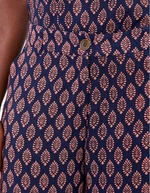 7/8 wide-leg viscose linen trousers femme La Fiancée