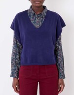 Sleeveless knit sweater femme La Fiancée