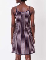Organic cotton spaghetti strap dress femme La Fiancée