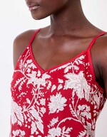 Organic cotton voile spaghetti strap dress femme La Fiancée