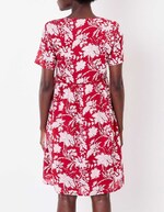 Flared lined organic cotton dress femme La Fiancée