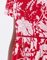 Flared lined organic cotton dress femme La Fiancée