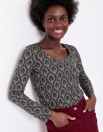 Printed organic cotton T-shirt femme La Fianc&eacute;e